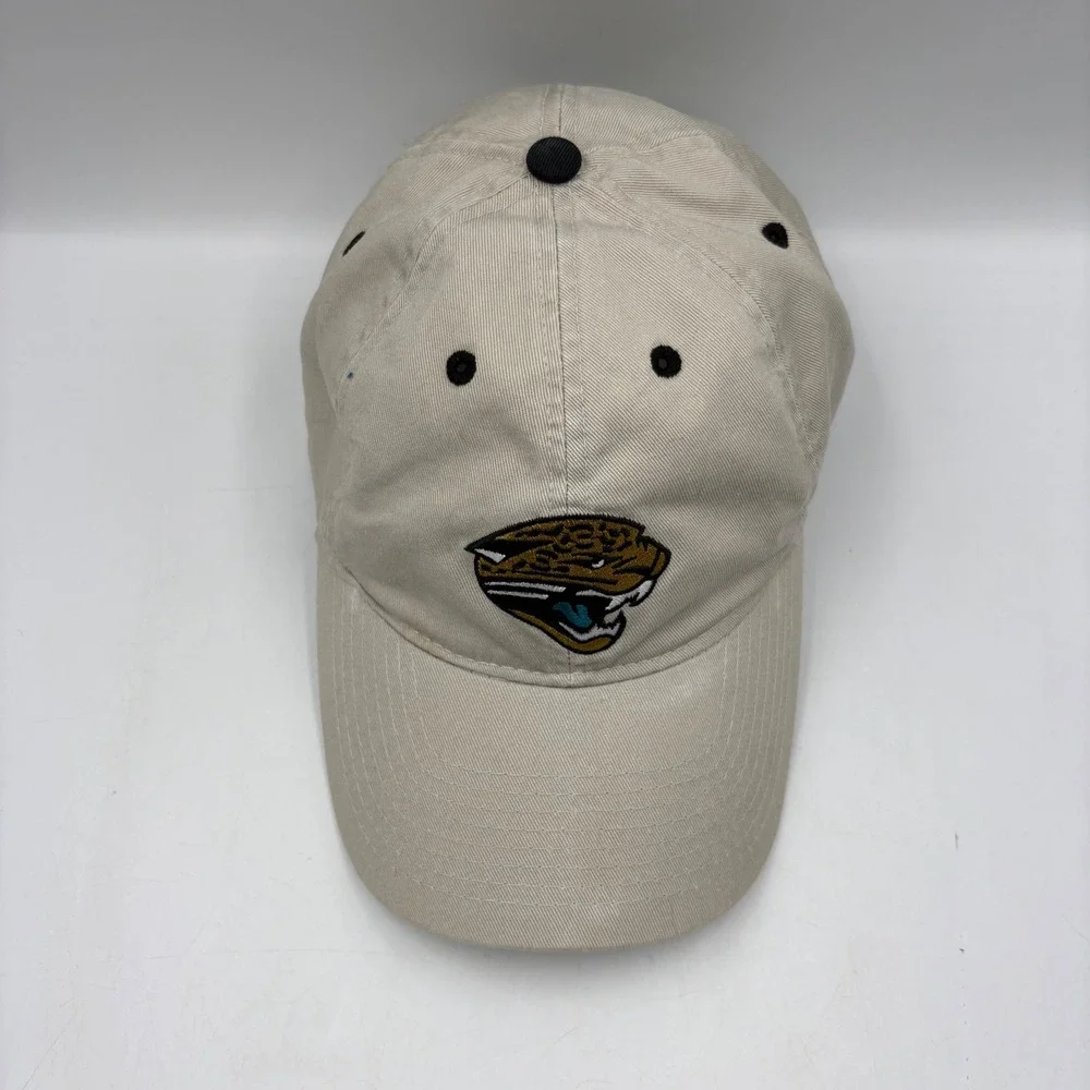 Jacksonville Jaguars Football Cap‎ Khaki Embroidered Logo Adjustable Strap Men